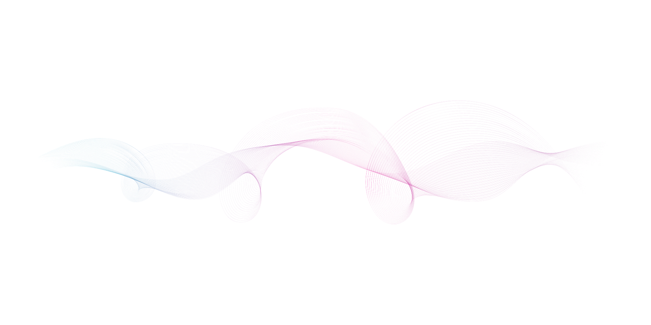A digital image of sound waves represented by swirling lines, created using hiCreo's AI design platform for text-to-speech technology