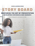 Storyboard template that titled 'Mastering the Art of Presentation_ Developing Confidence and Charisma'
