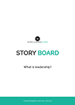 Storyboard template that titled 'What Is Leadership'